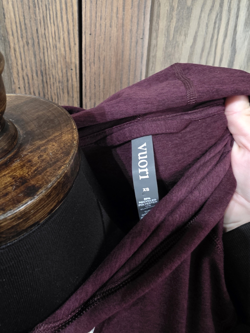 Vuori Halo Burgundy Hooded Pullover Sweatshirt - Picture 4 of 5